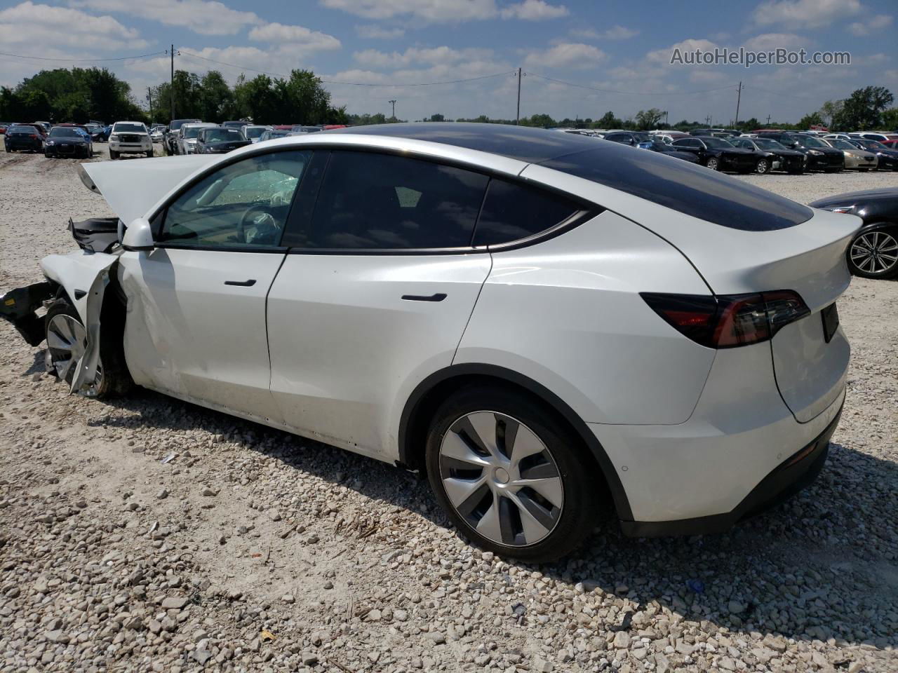 2022 Tesla Model Y  White vin: 7SAYGDEE5NA011997