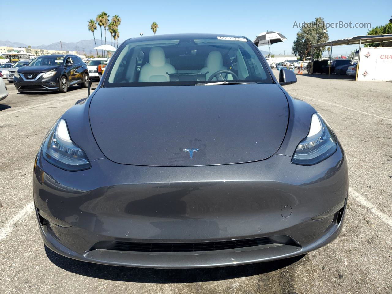 2022 Tesla Model Y  Charcoal vin: 7SAYGDEE5NF354862