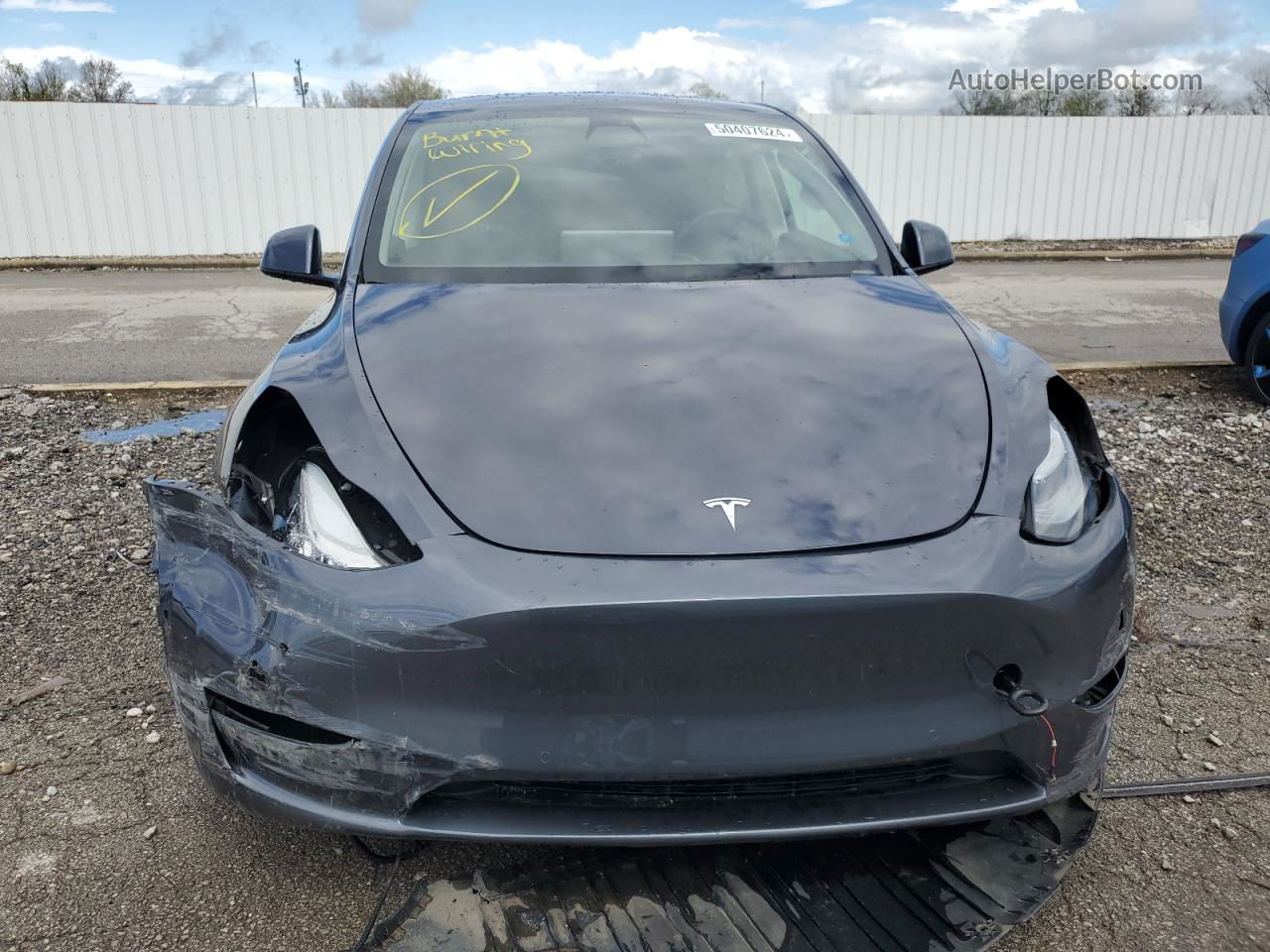 2022 Tesla Model Y  Gray vin: 7SAYGDEE5NF445890