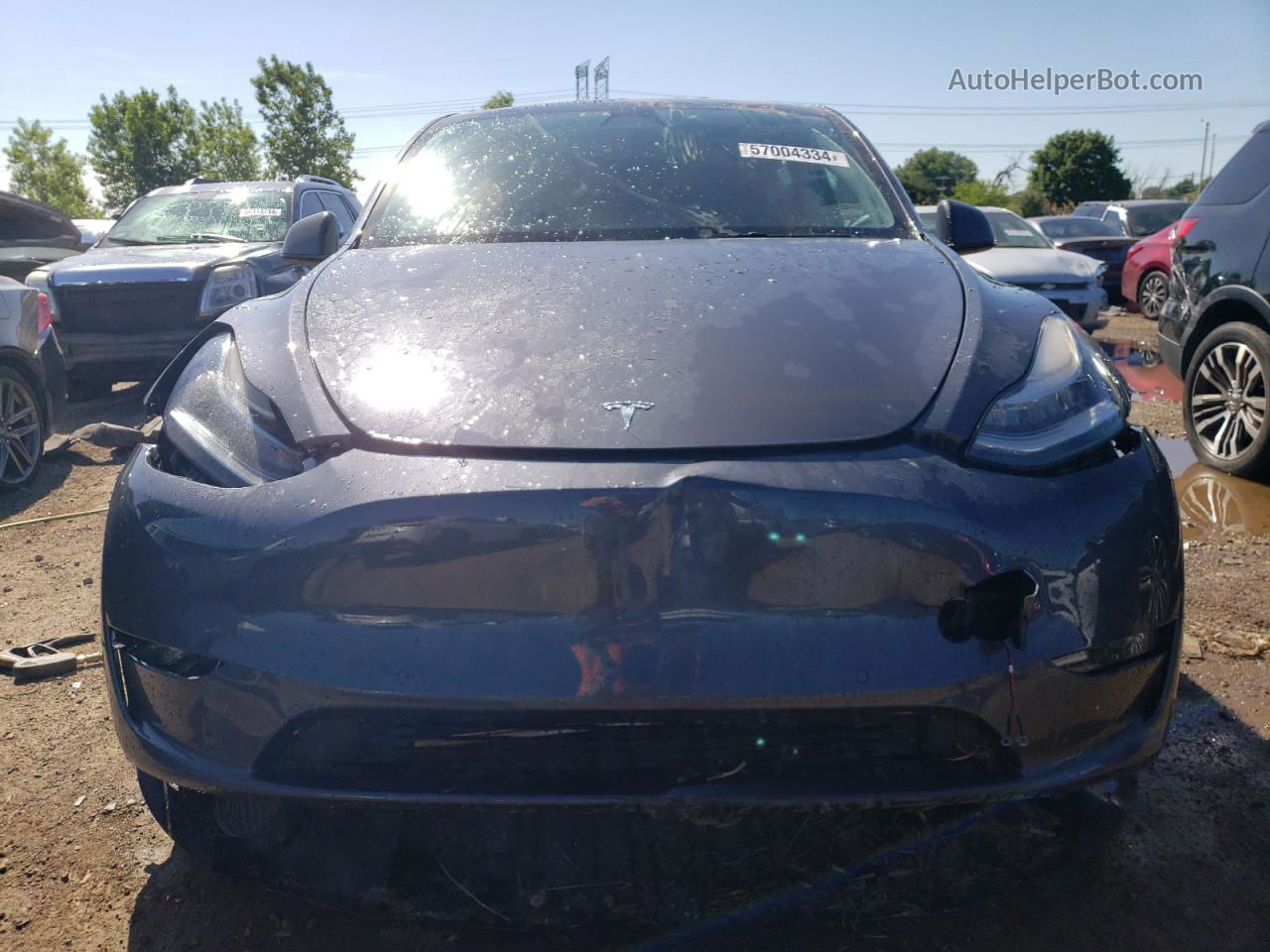 2022 Tesla Model Y  Charcoal vin: 7SAYGDEE5NF490960