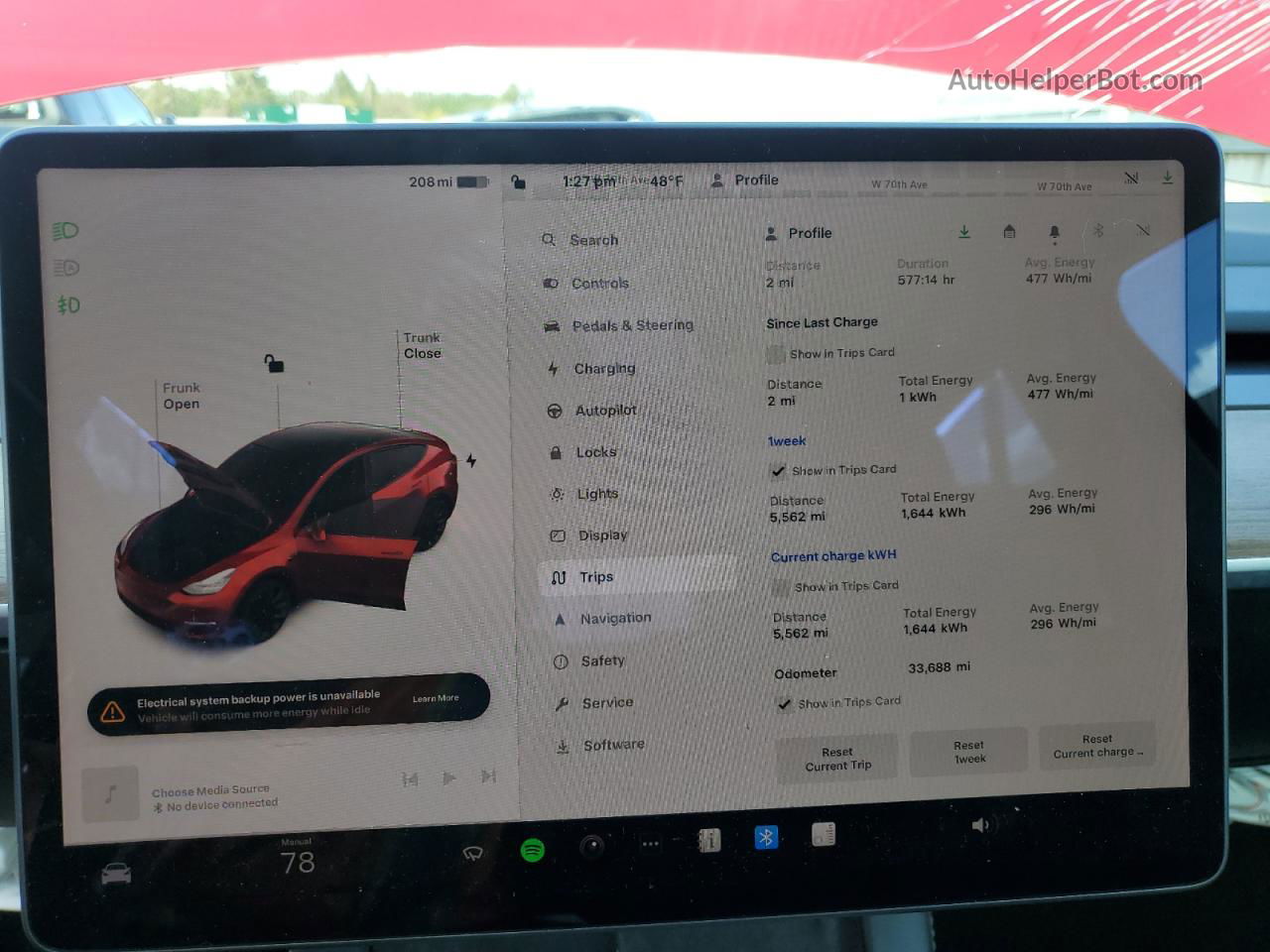 2022 Tesla Model Y  Red vin: 7SAYGDEE6NF386719