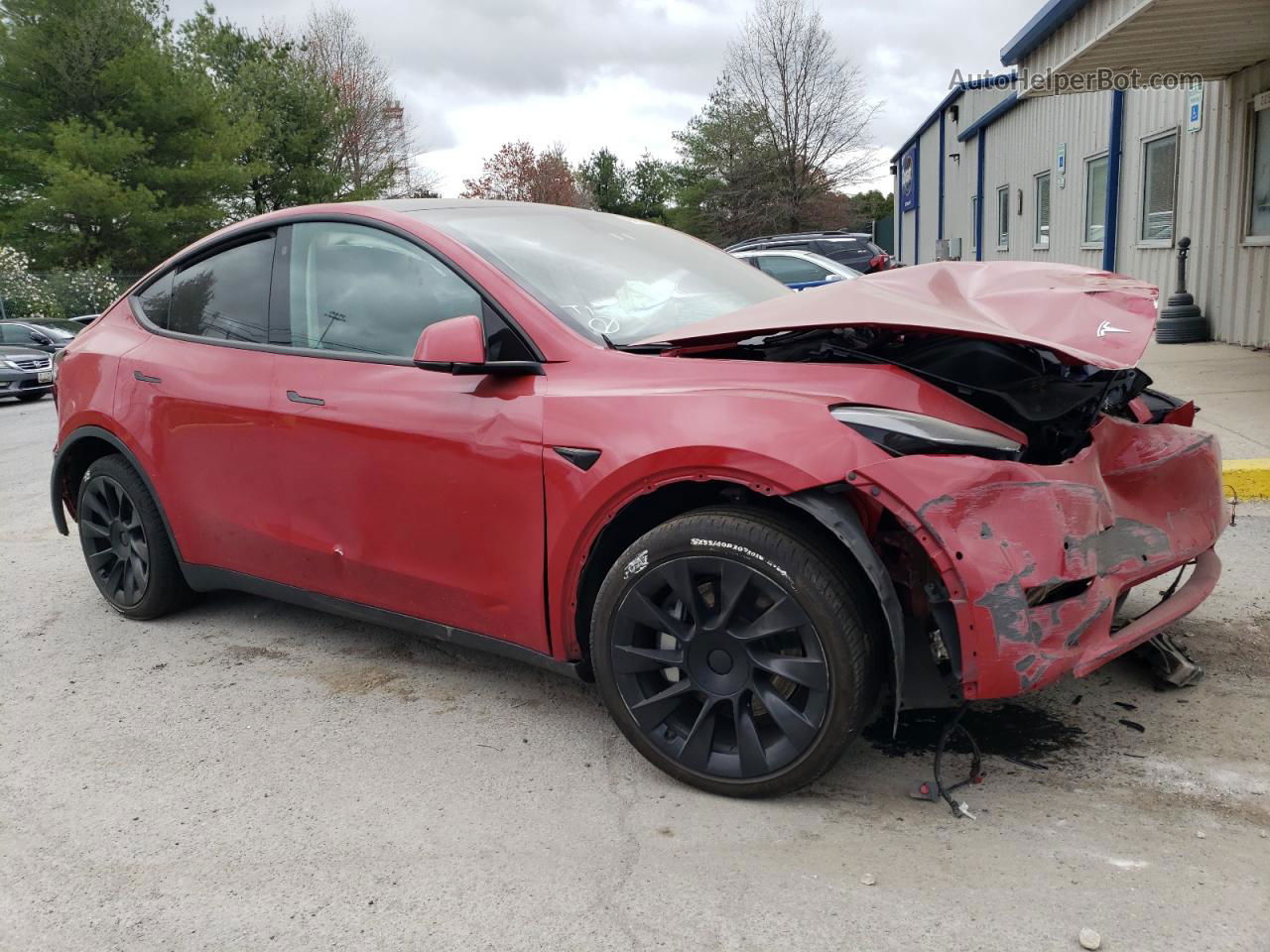 2022 Tesla Model Y  Red vin: 7SAYGDEE8NF393977