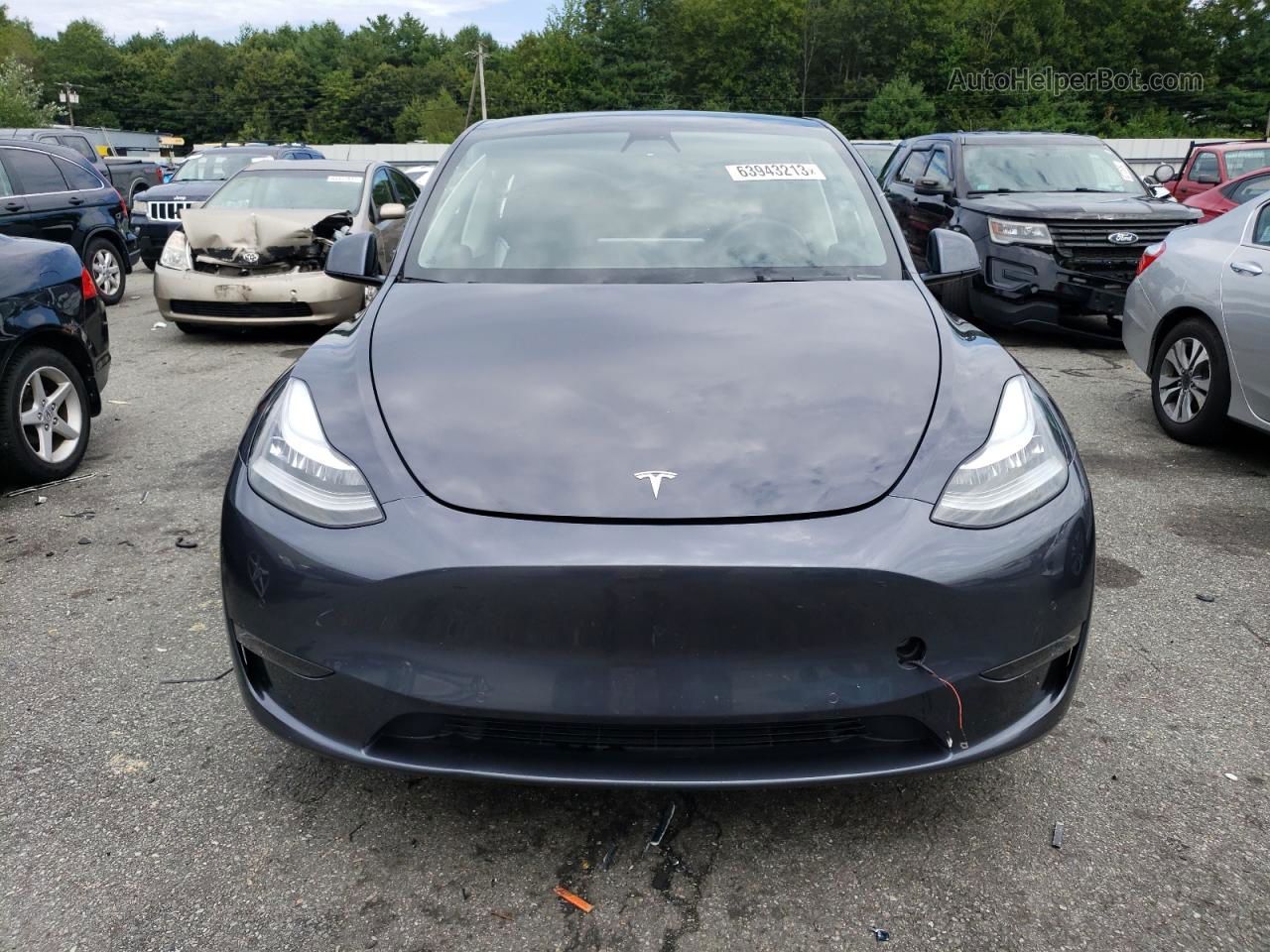 2022 Tesla Model Y  Gray vin: 7SAYGDEE9NF308502