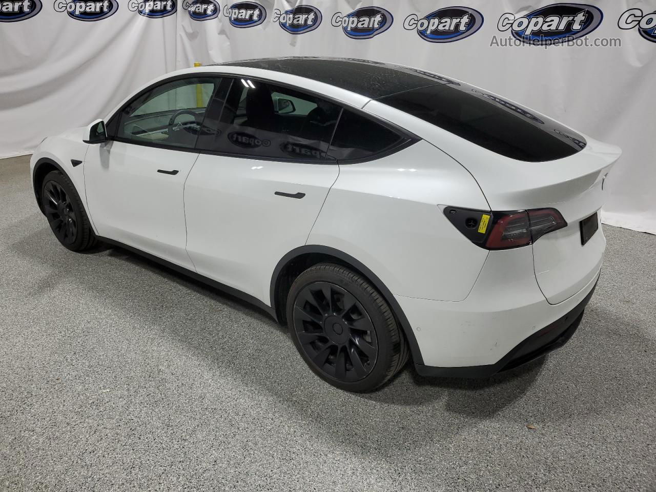 2022 Tesla Model Y  White vin: 7SAYGDEE9NF385712