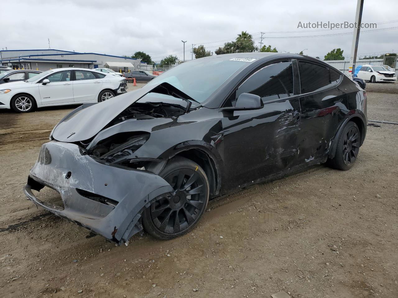 2022 Tesla Model Y  Black vin: 7SAYGDEE9NF507016