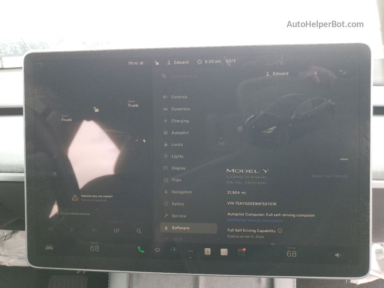 2022 Tesla Model Y  Black vin: 7SAYGDEE9NF507016