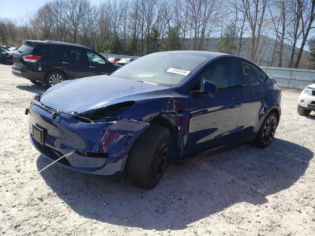 2022 Tesla Model Y  Blue vin: 7SAYGDEEXNF367445