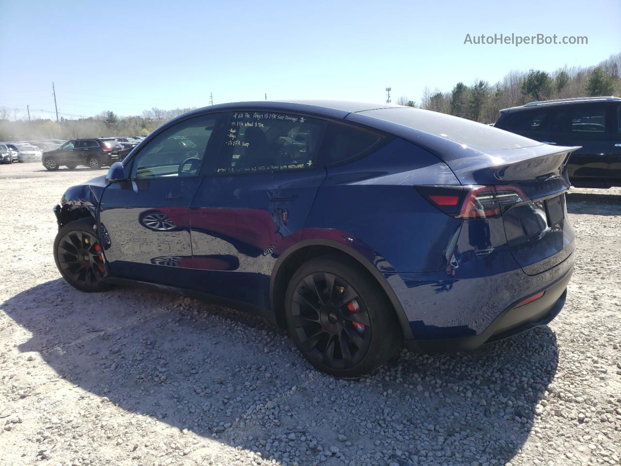 2022 Tesla Model Y  Blue vin: 7SAYGDEEXNF367445