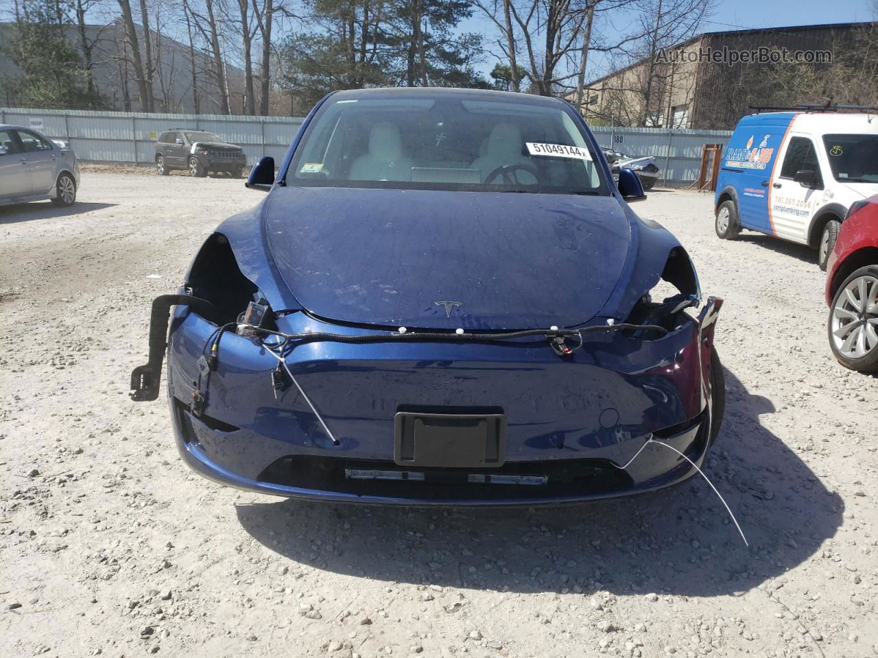 2022 Tesla Model Y  Blue vin: 7SAYGDEEXNF367445