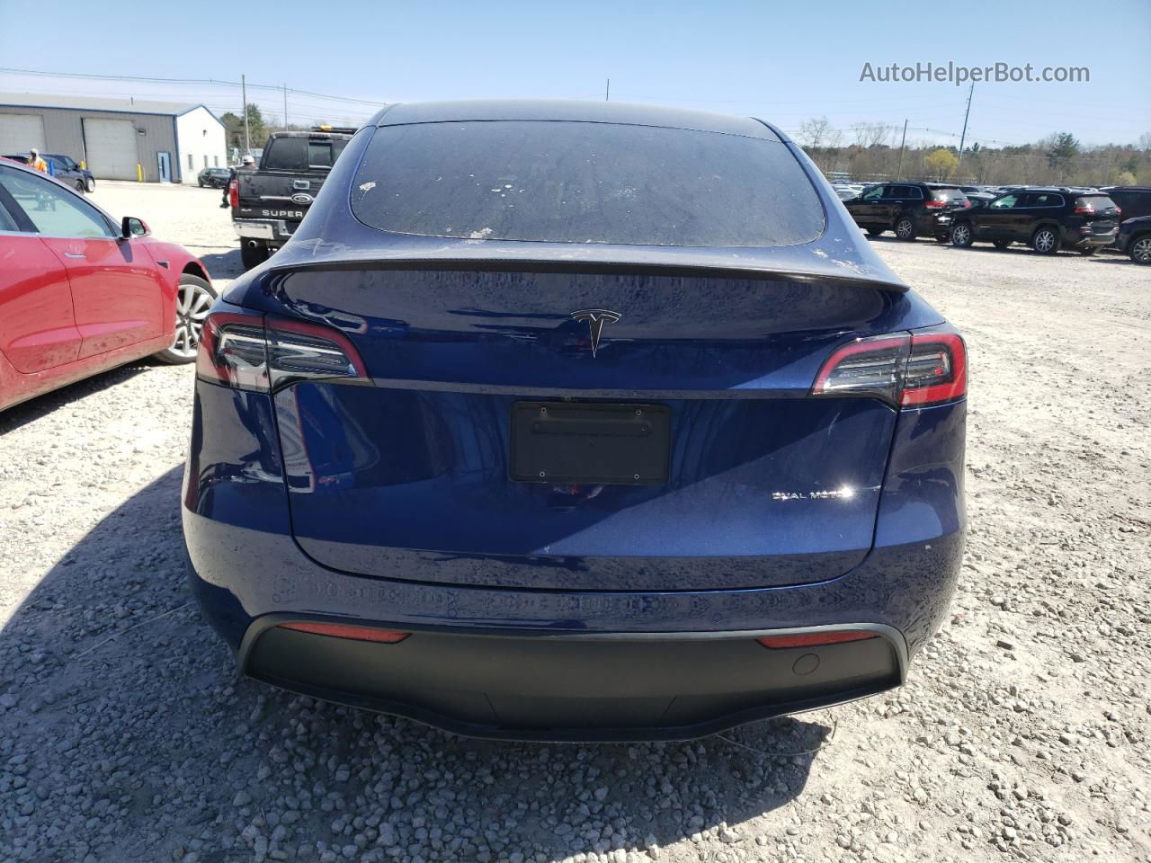 2022 Tesla Model Y  Blue vin: 7SAYGDEEXNF367445