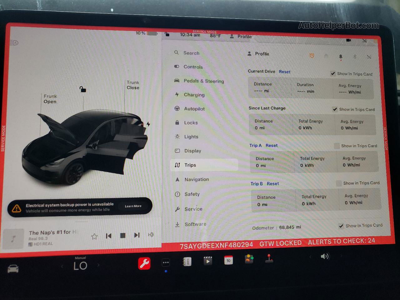 2022 Tesla Model Y  Black vin: 7SAYGDEEXNF480294