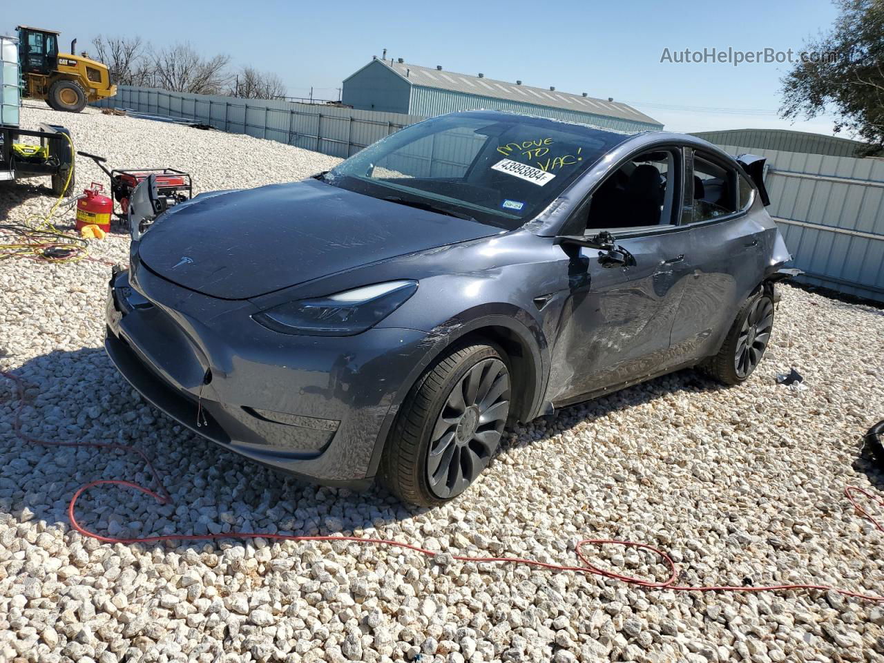 2022 Tesla Model Y  Black vin: 7SAYGDEF0NF539619