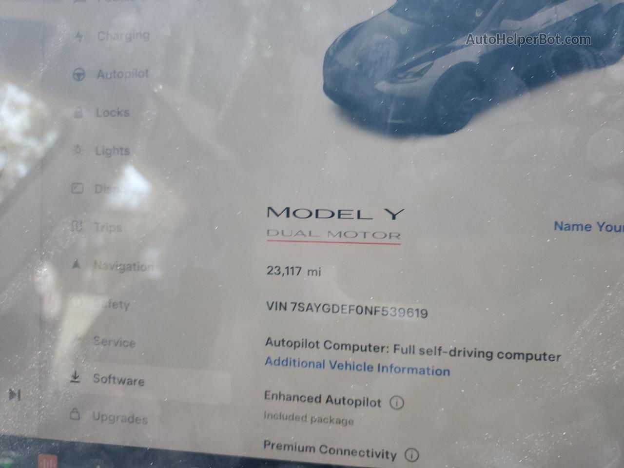 2022 Tesla Model Y  Черный vin: 7SAYGDEF0NF539619