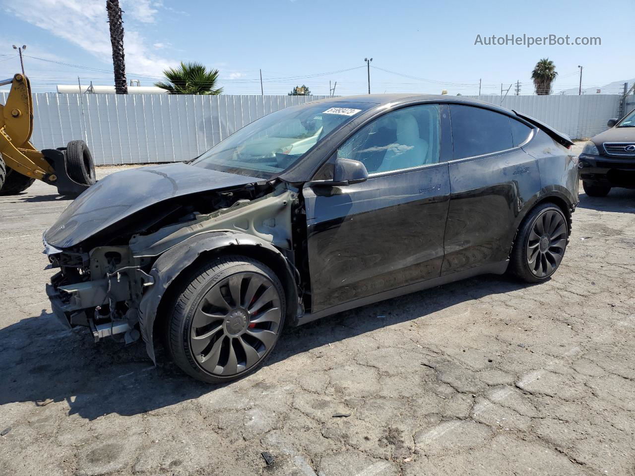 2022 Tesla Model Y  Black vin: 7SAYGDEF1NF556039