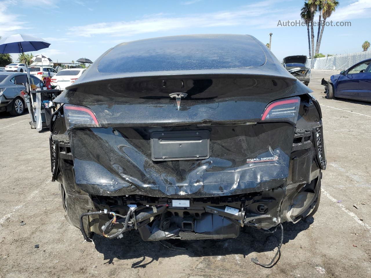 2022 Tesla Model Y  Black vin: 7SAYGDEF1NF556039