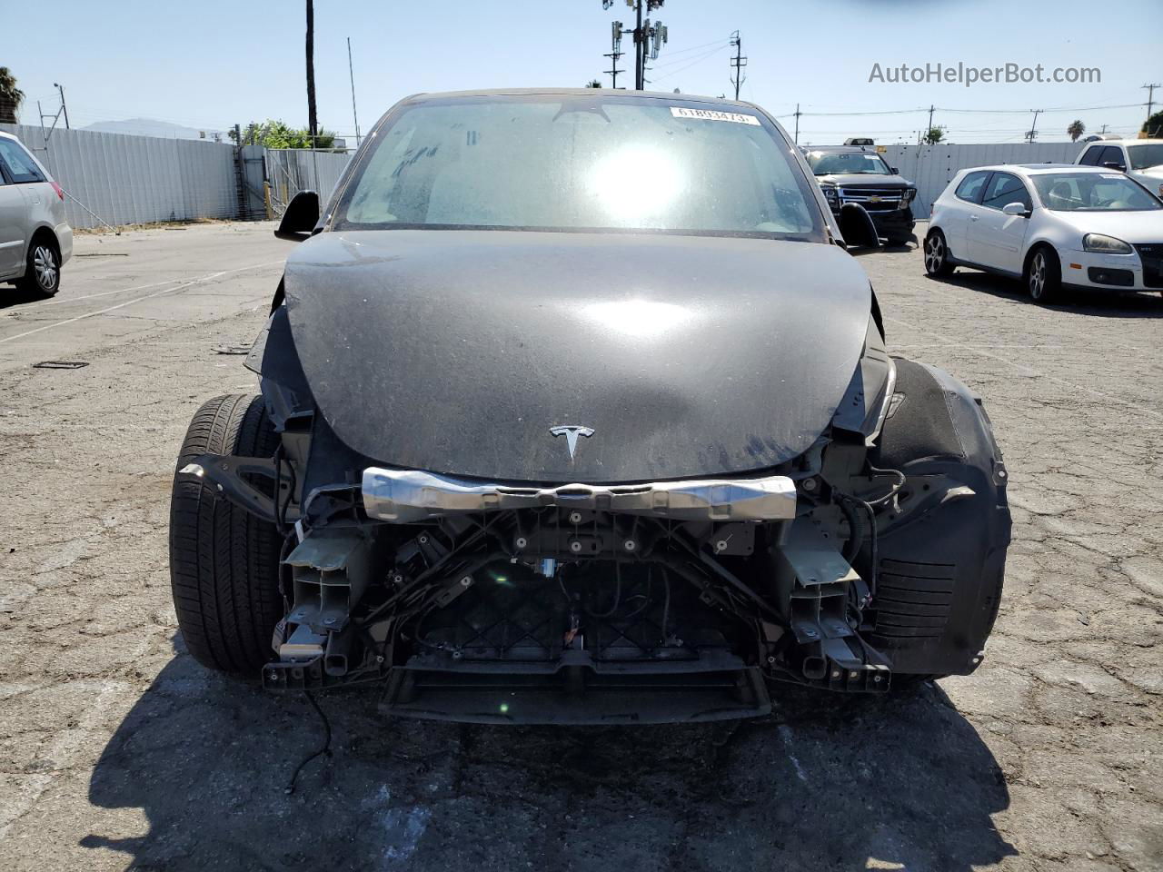 2022 Tesla Model Y  Black vin: 7SAYGDEF1NF556039