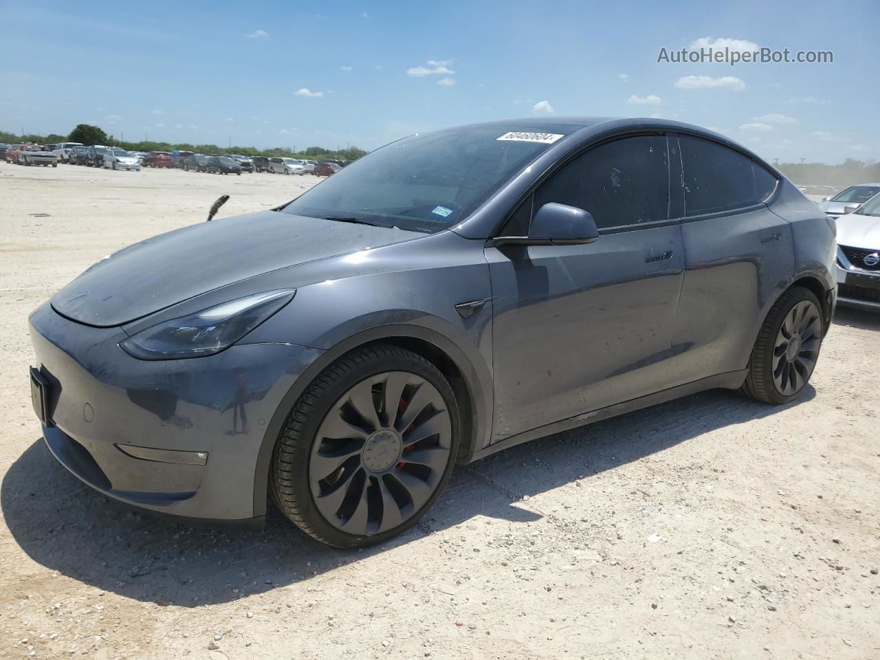 2022 Tesla Model Y  Серый vin: 7SAYGDEF2NF454507