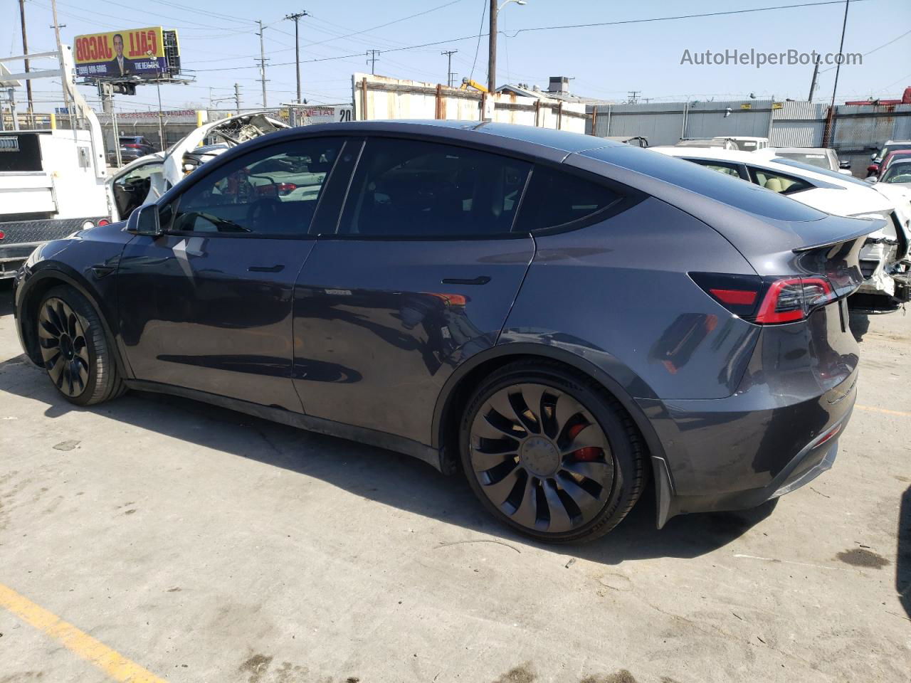 2022 Tesla Model Y  Gray vin: 7SAYGDEF3NF389859