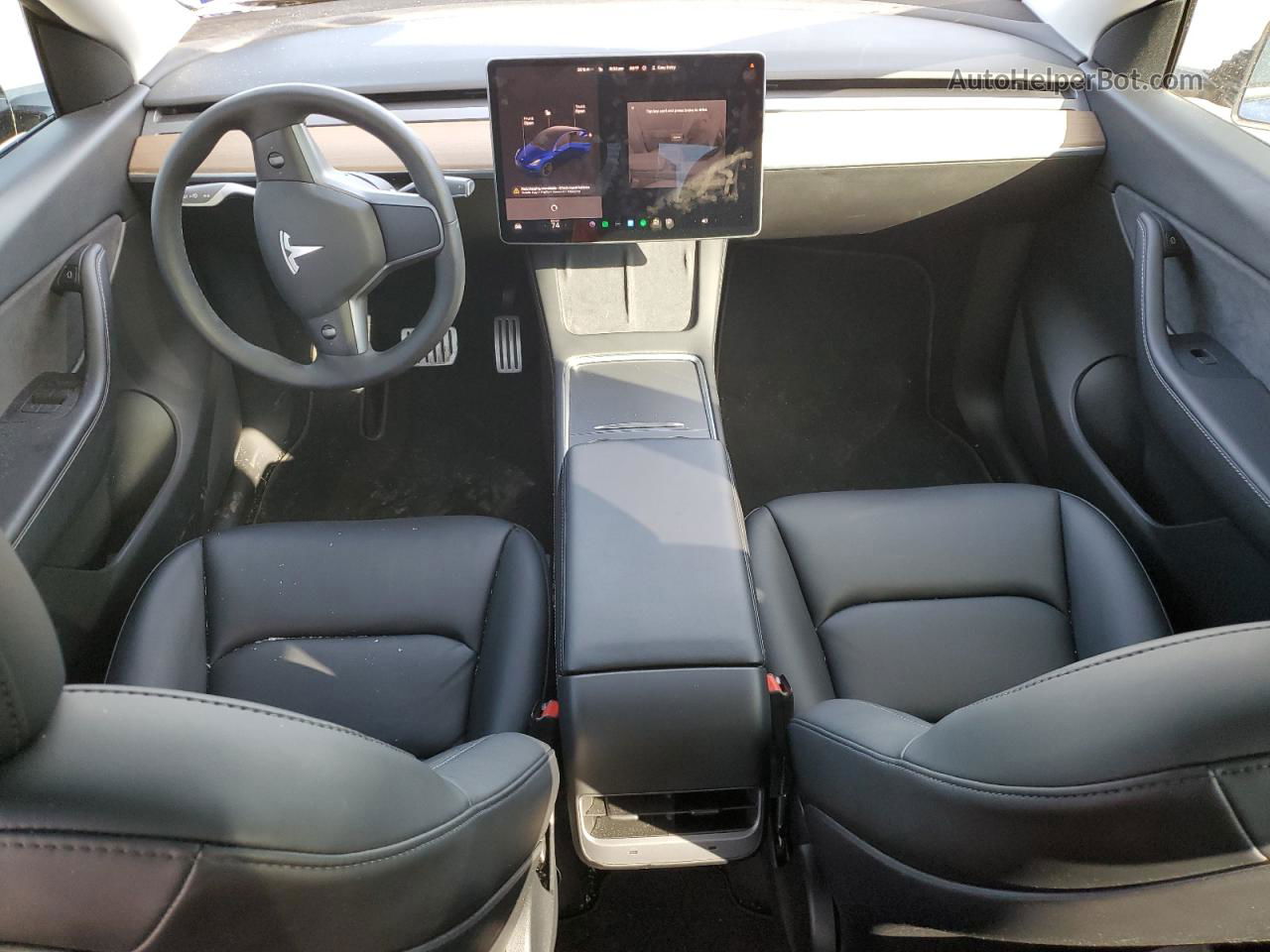 2022 Tesla Model Y  Blue vin: 7SAYGDEF3NF415683