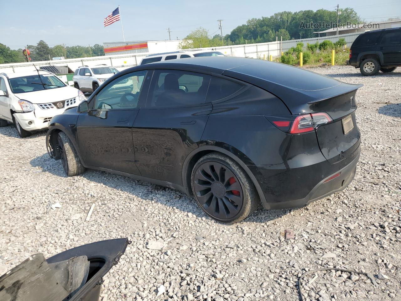 2022 Tesla Model Y  Black vin: 7SAYGDEF3NF510194