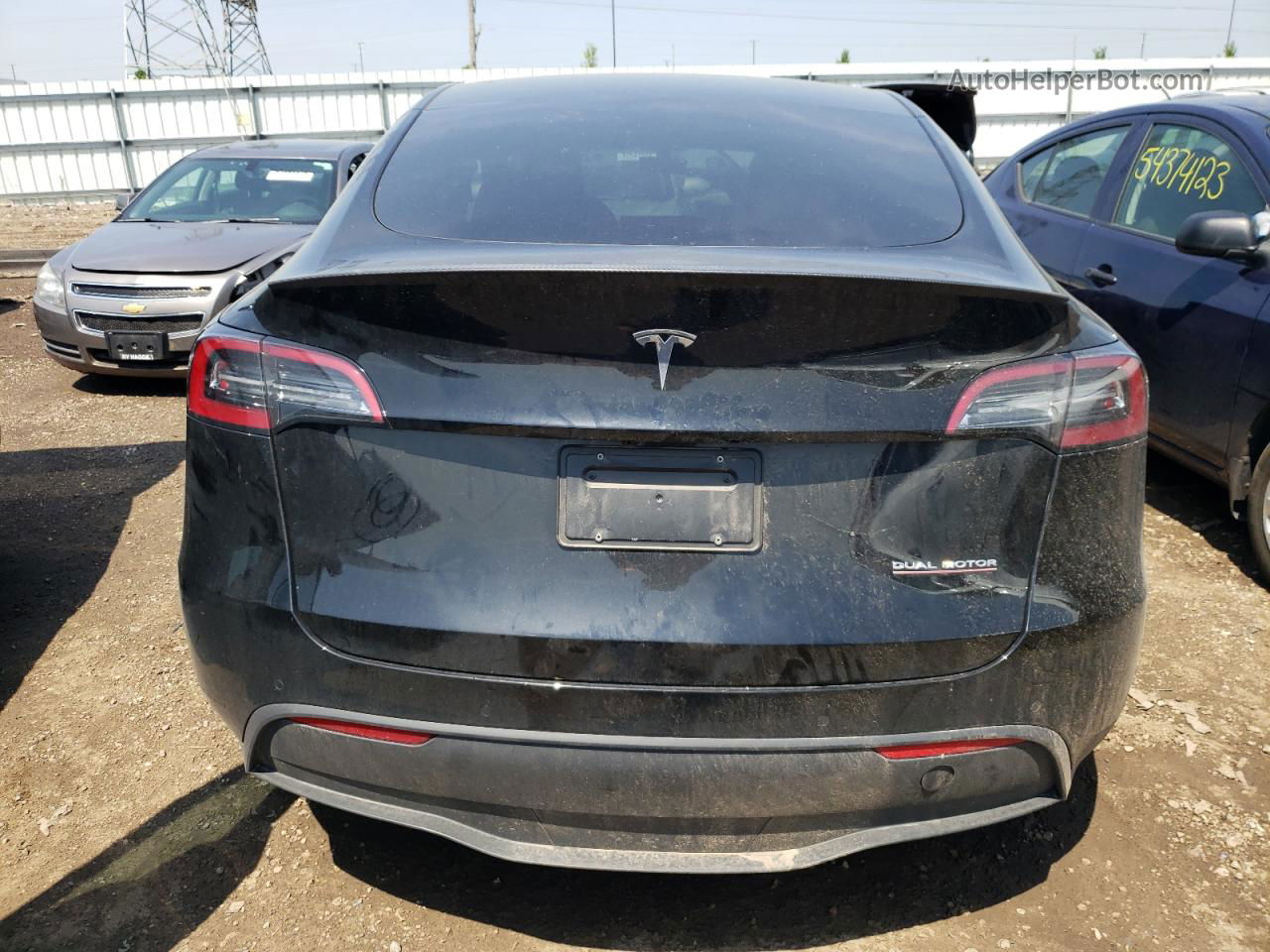 2022 Tesla Model Y  Black vin: 7SAYGDEF3NF524273