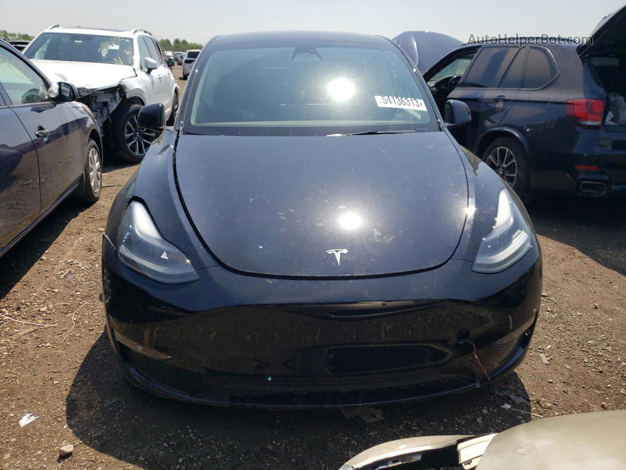 2022 Tesla Model Y  Black vin: 7SAYGDEF3NF524273