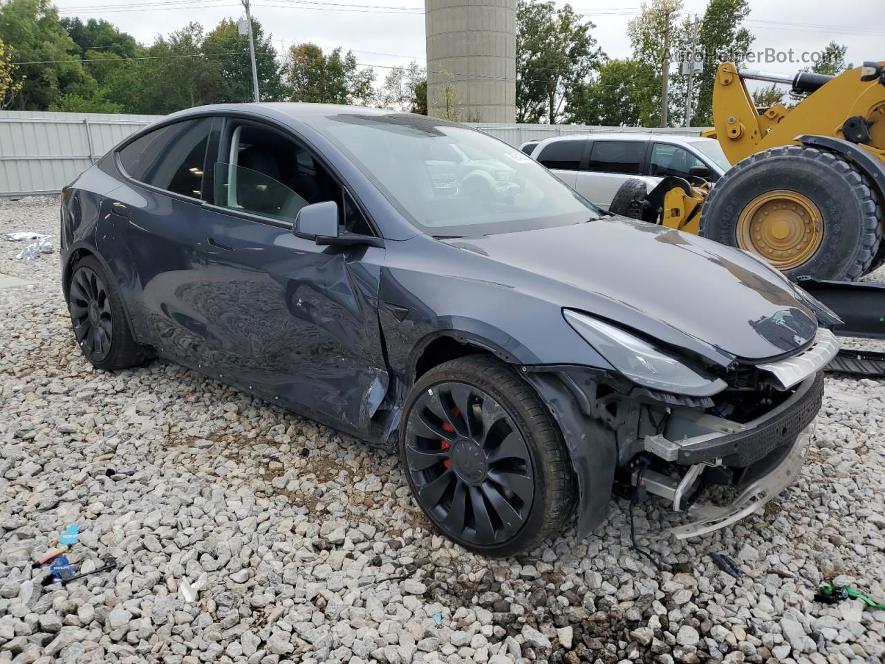 2022 Tesla Model Y  Gray vin: 7SAYGDEF4NF506347