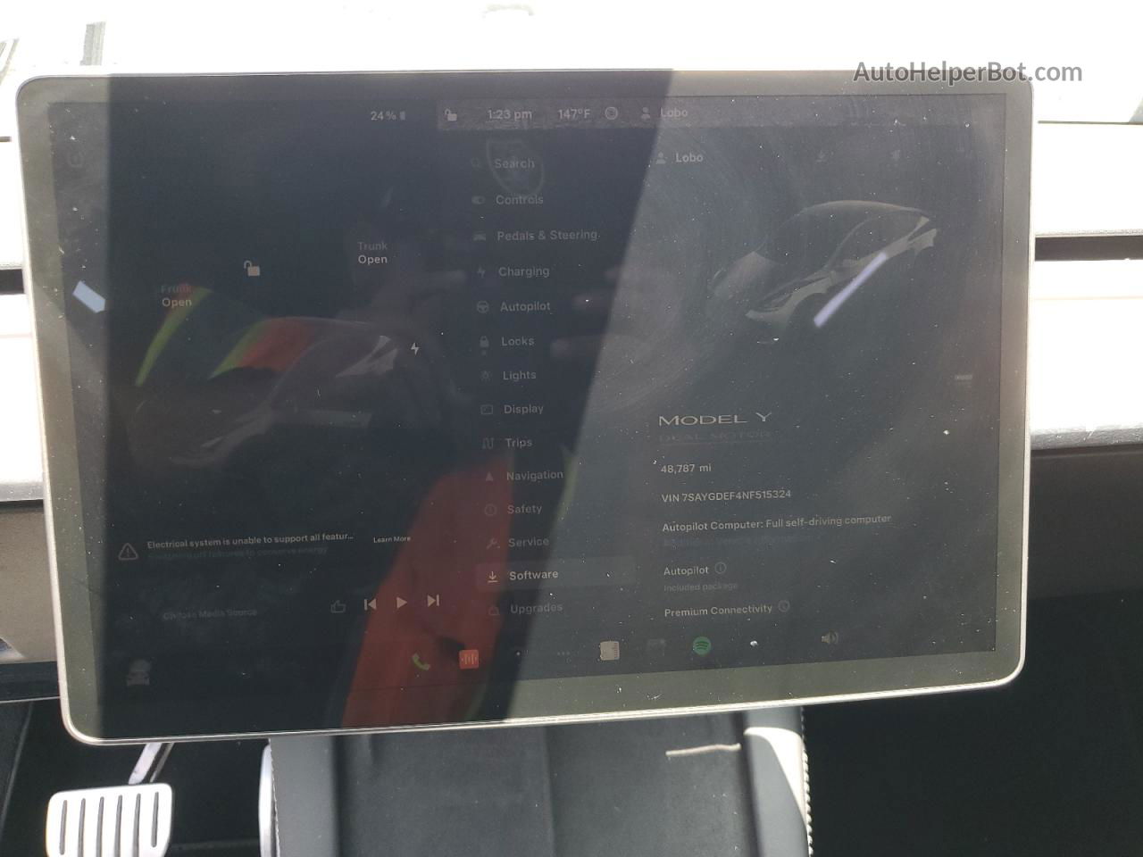 2022 Tesla Model Y  Gray vin: 7SAYGDEF4NF515324