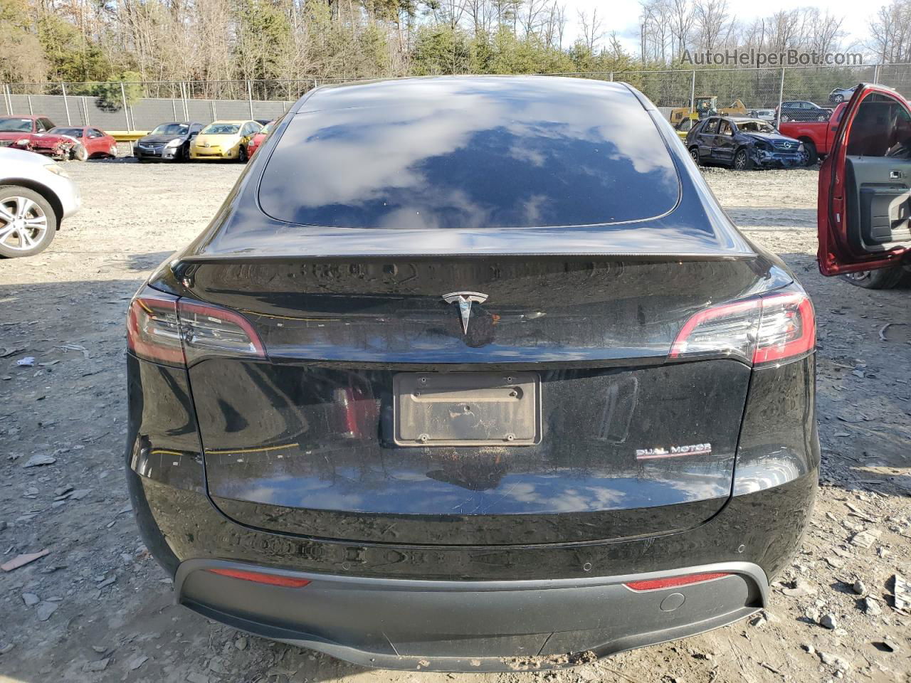 2022 Tesla Model Y  Black vin: 7SAYGDEF5NF454159