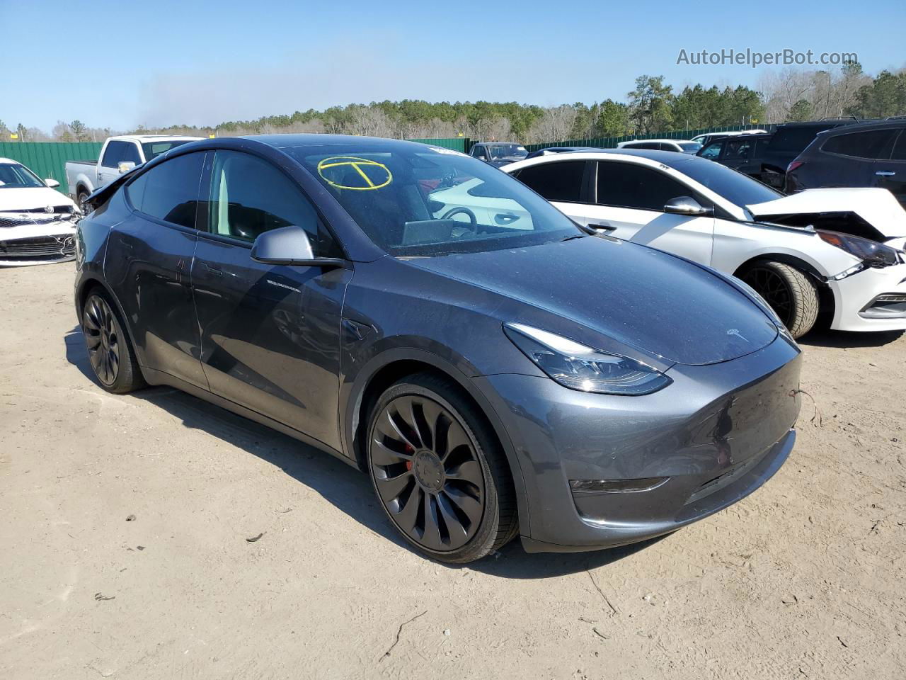 2022 Tesla Model Y  Серый vin: 7SAYGDEF6NF335813