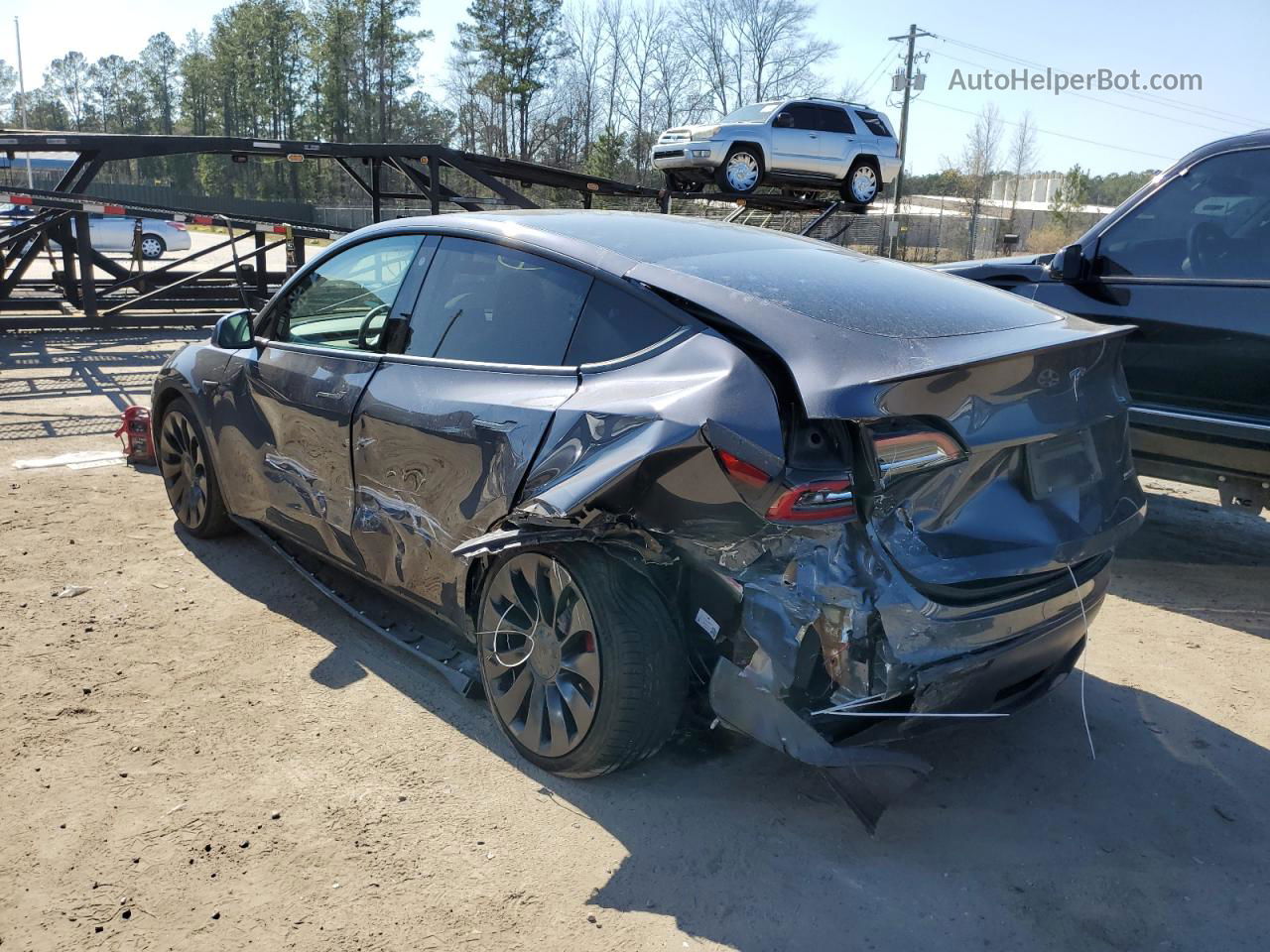 2022 Tesla Model Y  Серый vin: 7SAYGDEF6NF335813