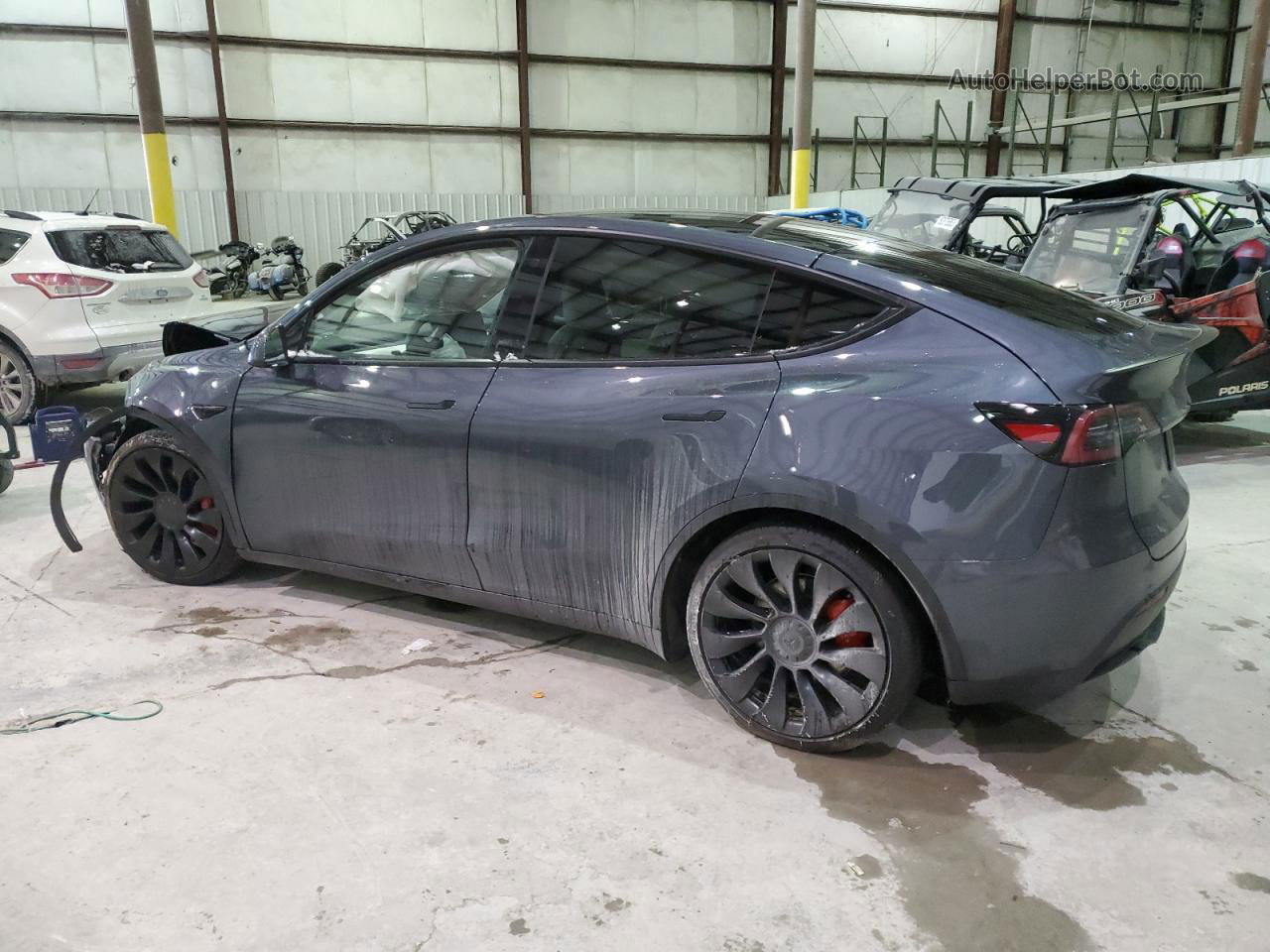 2022 Tesla Model Y  Gray vin: 7SAYGDEF6NF459595