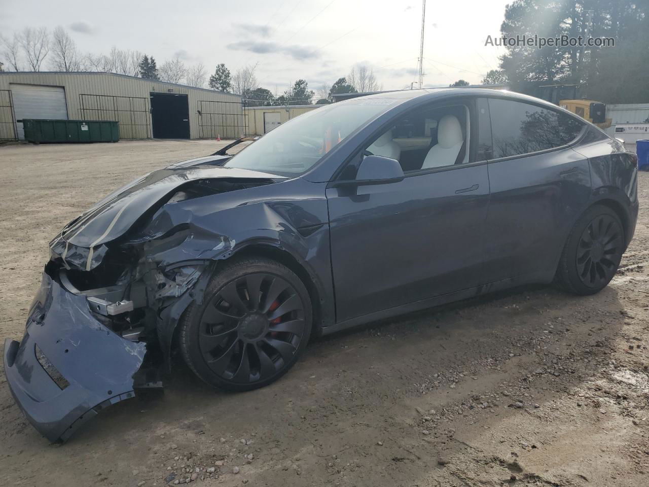 2022 Tesla Model Y  Charcoal vin: 7SAYGDEF7NF542310