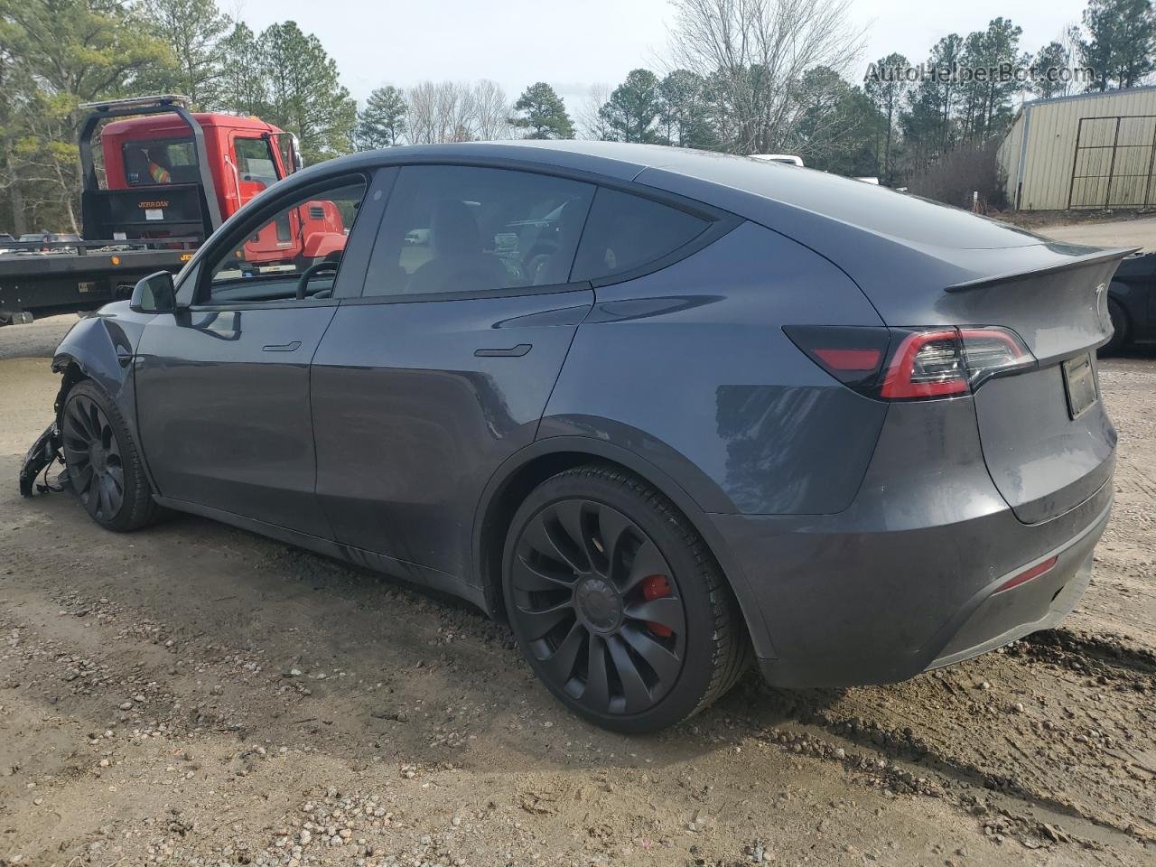 2022 Tesla Model Y  Угольный vin: 7SAYGDEF7NF542310