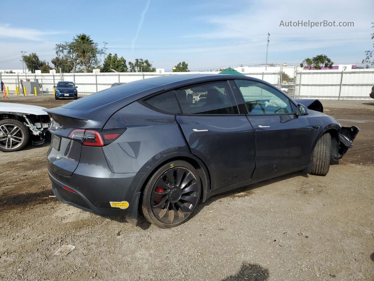 2022 Tesla Model Y  Charcoal vin: 7SAYGDEF7NF551699