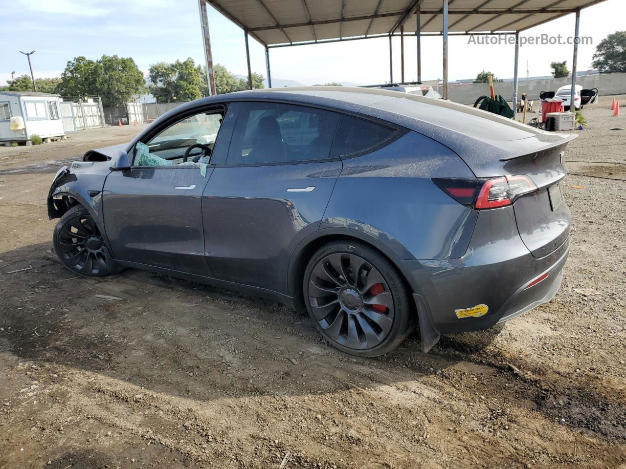 2022 Tesla Model Y  Charcoal vin: 7SAYGDEF7NF551699