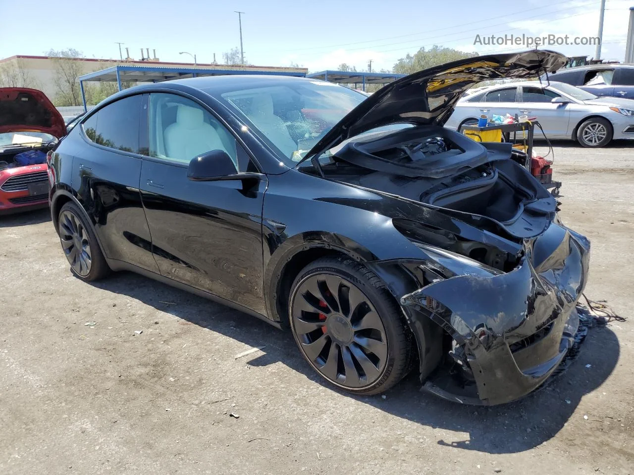 2022 Tesla Model Y  Черный vin: 7SAYGDEF8NF337417