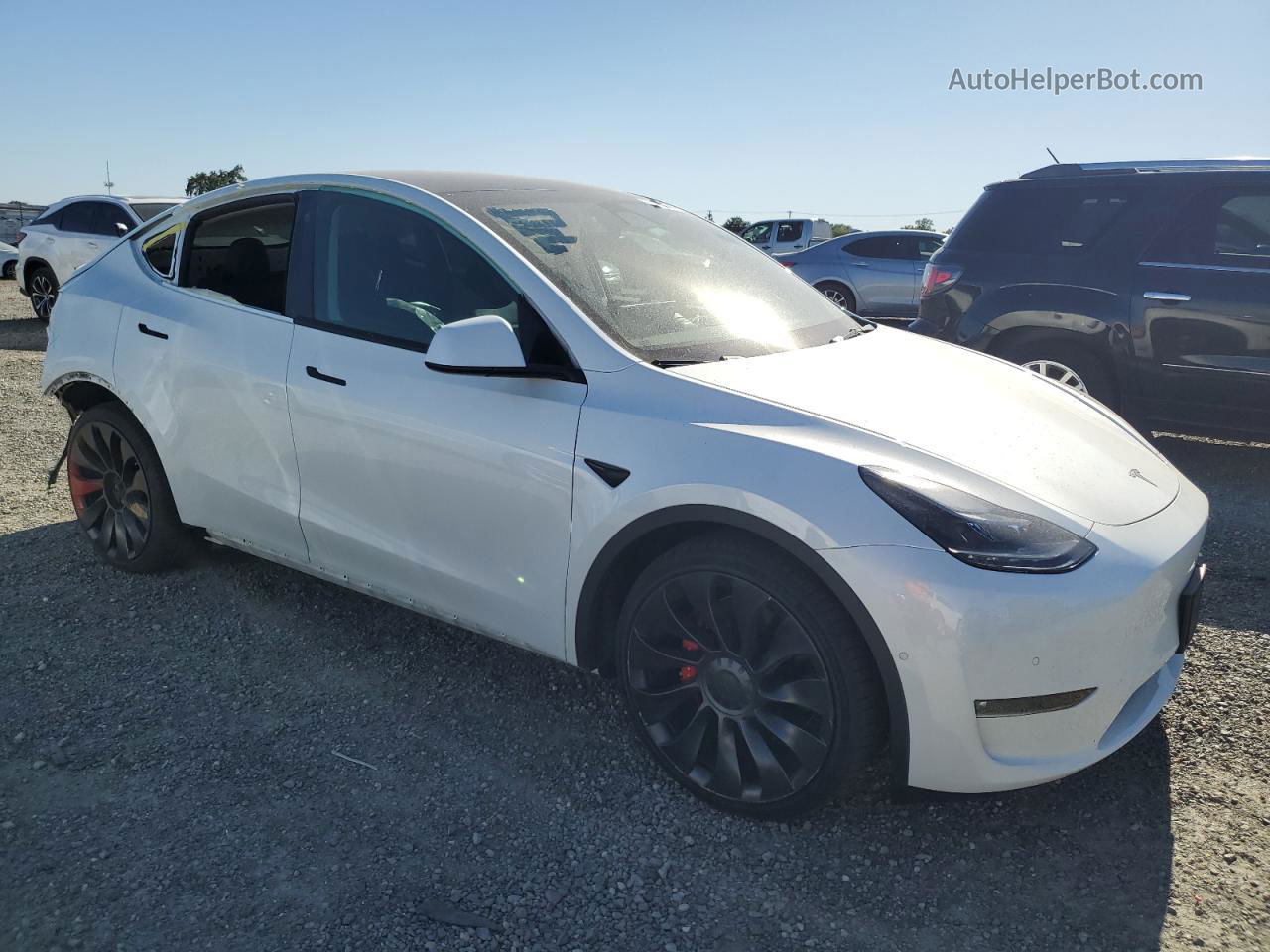 2022 Tesla Model Y  Белый vin: 7SAYGDEF8NF408504