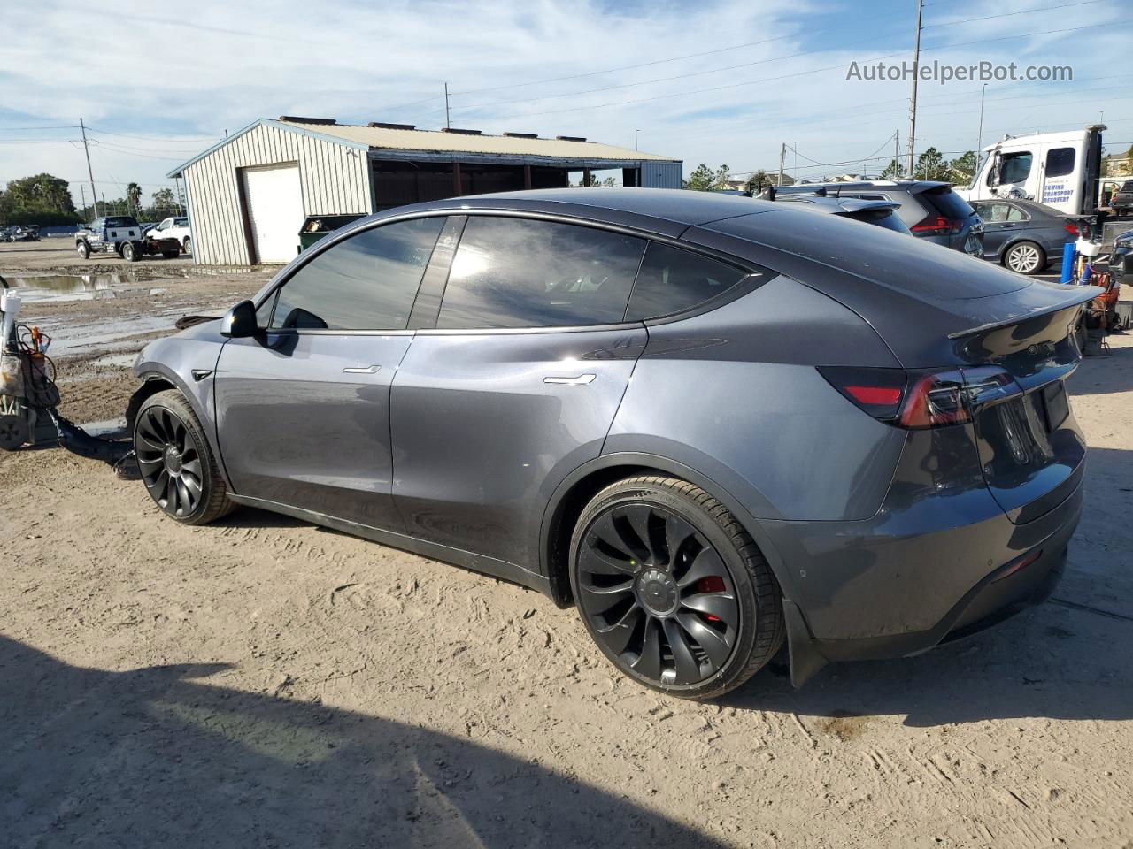 2022 Tesla Model Y  Серый vin: 7SAYGDEF9NF533897