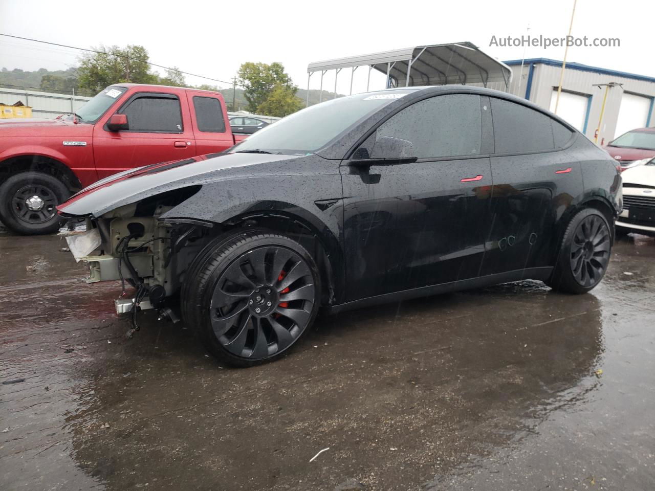 2022 Tesla Model Y  Black vin: 7SAYGDEFXNF522861