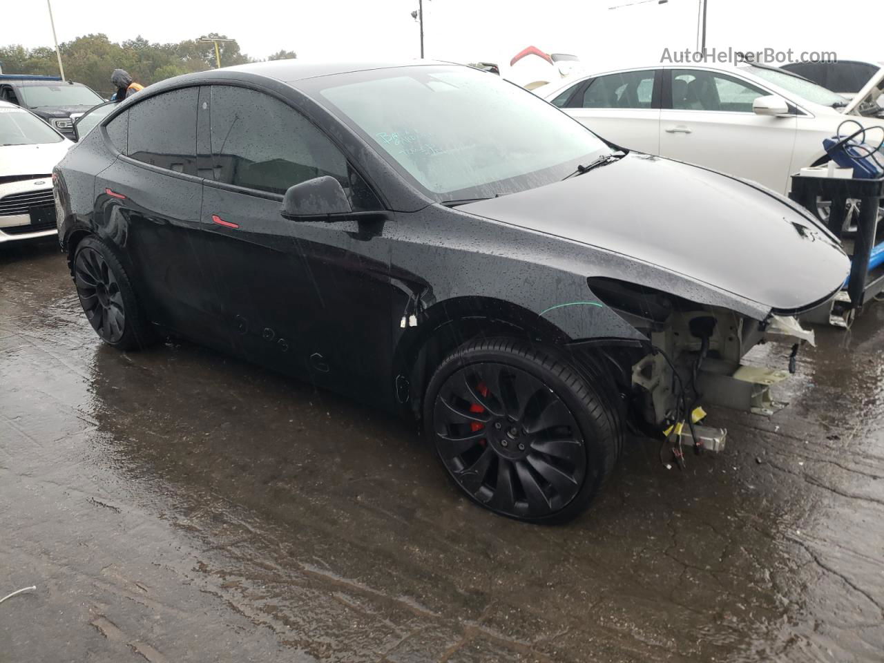 2022 Tesla Model Y  Black vin: 7SAYGDEFXNF522861