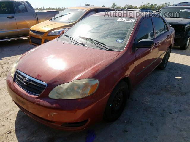 2005 Toyota Corolla Ce Red vin: 1NXBR32E95Z503367