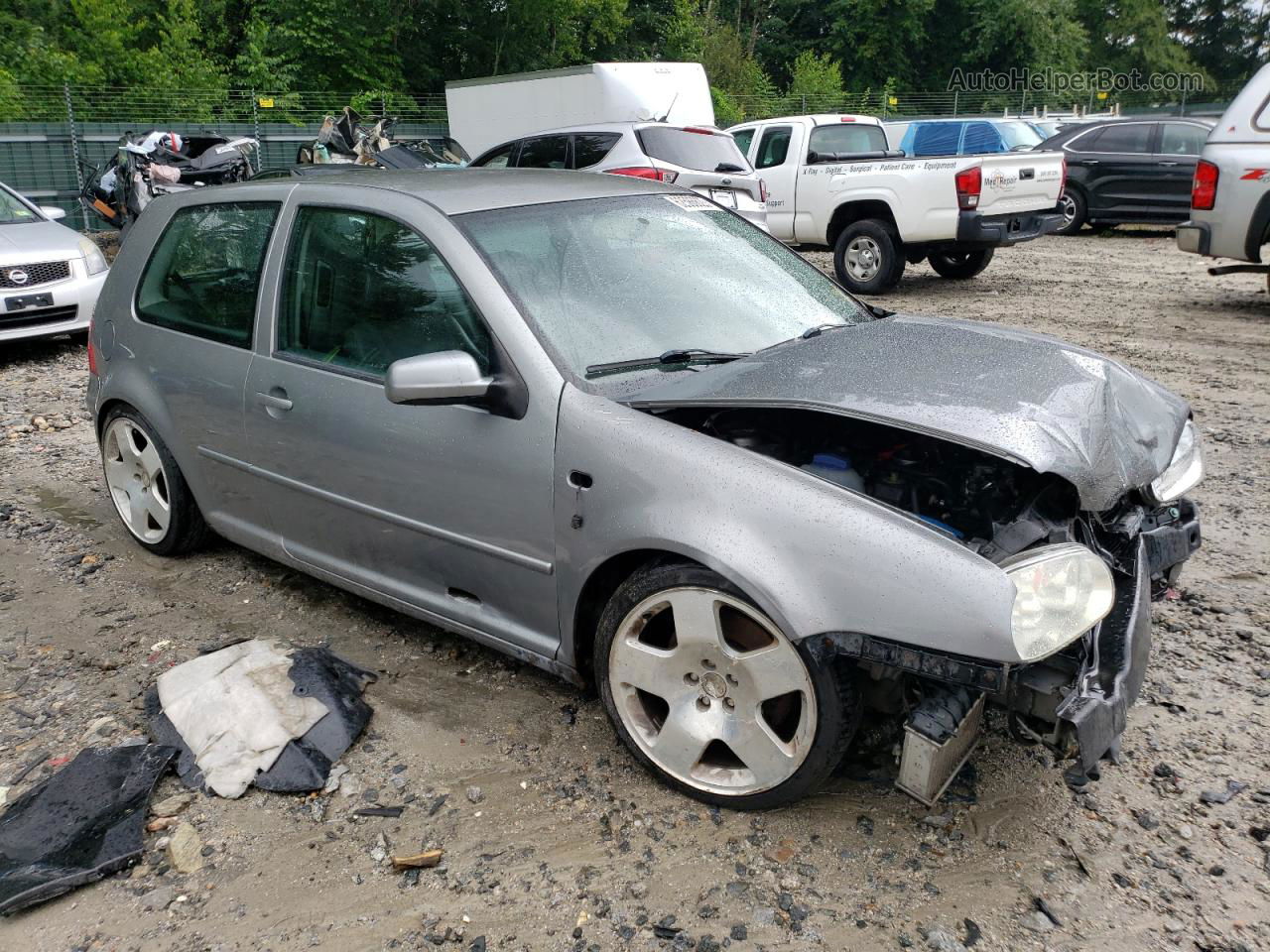 2005 Volkswagen Gti  Silver vin: 9BWDE61J154037903