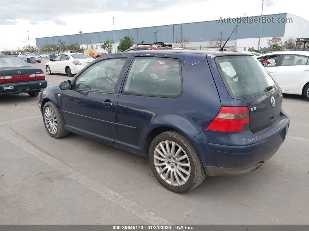 2005 Volkswagen Gti 1.8t Dark Blue vin: 9BWDE61J754031653
