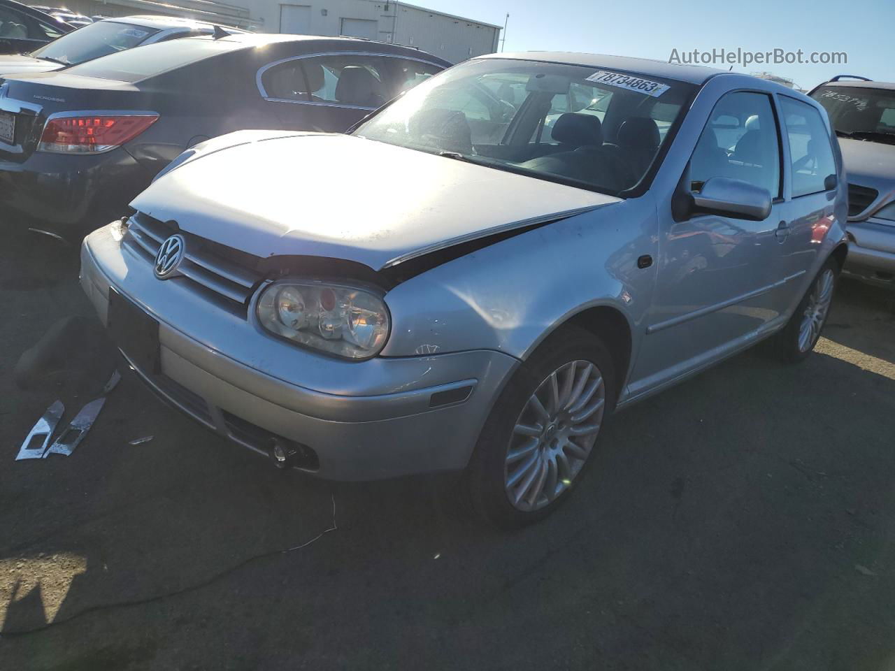 2005 Volkswagen Gti  Silver vin: 9BWDE61J854035131