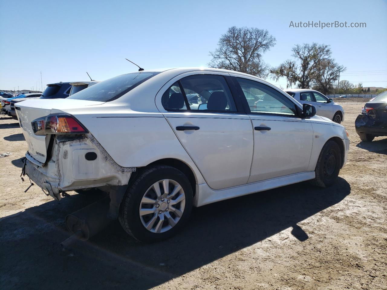 2013 Mitsubishi Lancer Es/es Sport White vin: JA32U2FU1DU018698