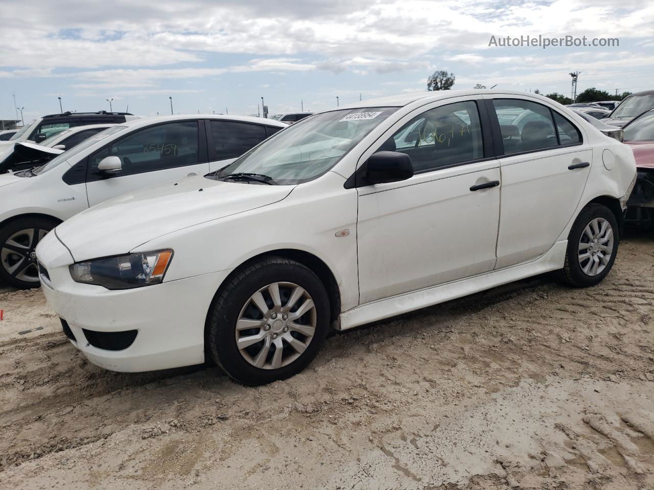 2013 Mitsubishi Lancer Es/es Sport White vin: JA32U2FU1DU018698