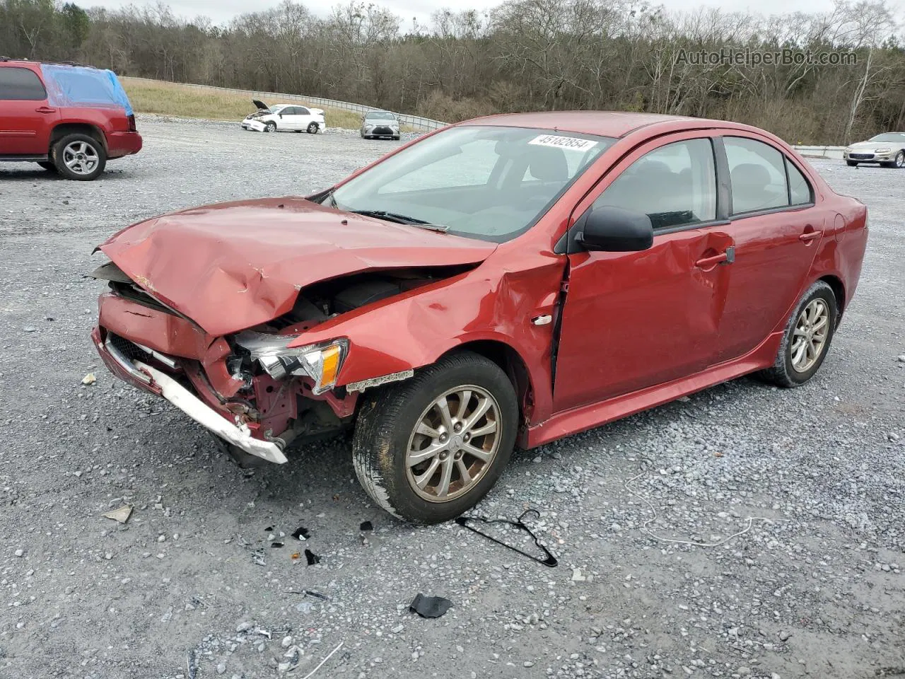 2013 Mitsubishi Lancer Es/es Sport Red vin: JA32U2FU1DU022783