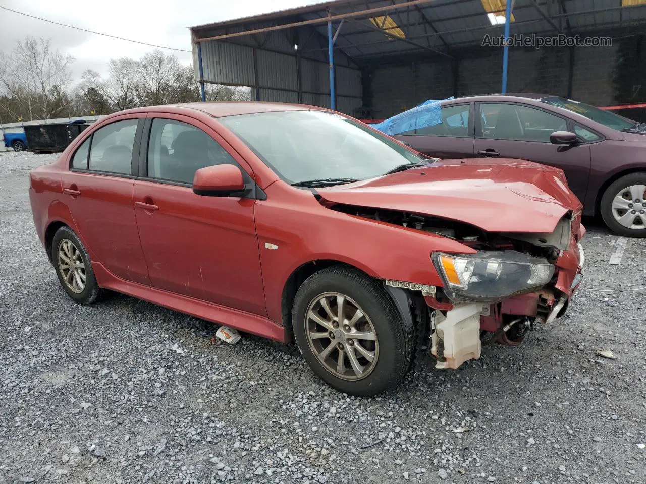 2013 Mitsubishi Lancer Es/es Sport Red vin: JA32U2FU1DU022783