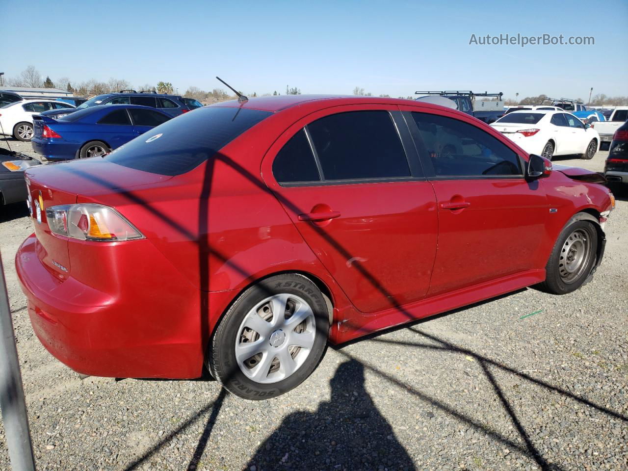 2015 Mitsubishi Lancer Es Red vin: JA32U2FU1FU015819